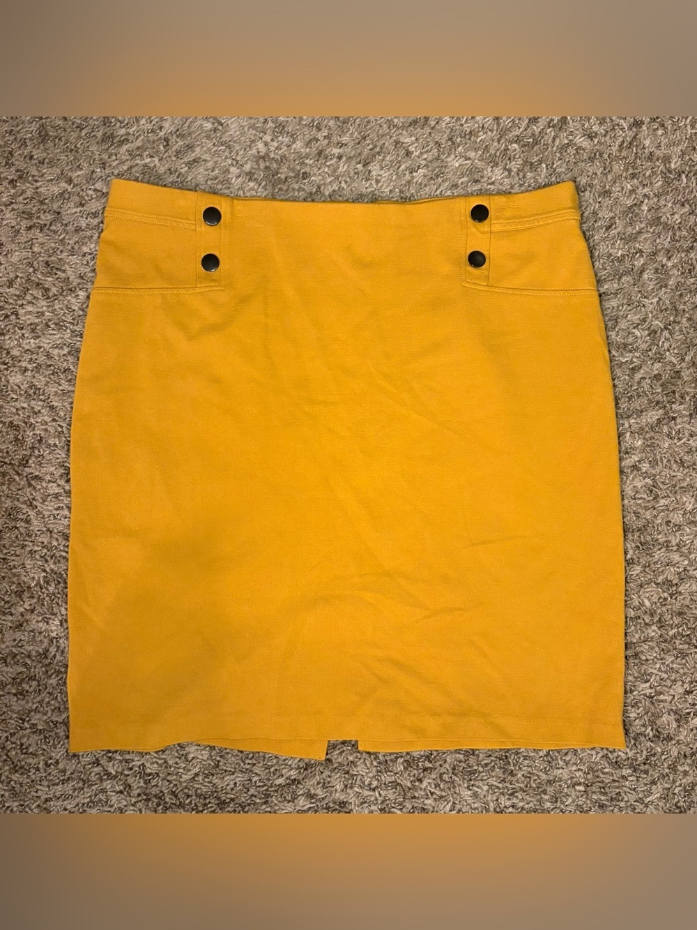 89th + Madison Mustard Pencil Skirt (XL)